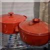 K05. Cuisinart and Emile Henry Dutch ovens. 